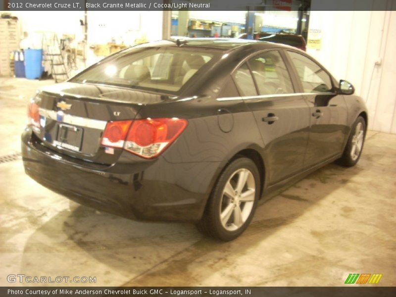 Black Granite Metallic / Cocoa/Light Neutral 2012 Chevrolet Cruze LT