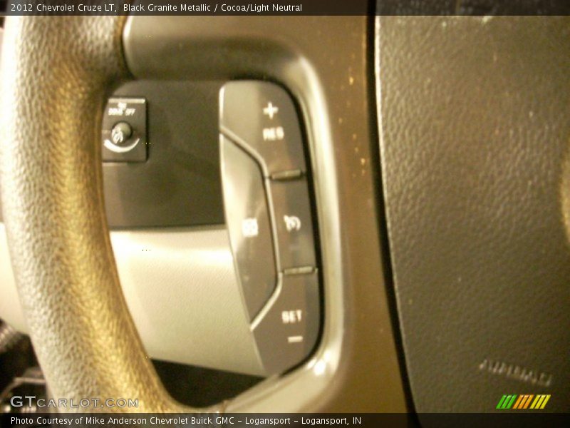 Black Granite Metallic / Cocoa/Light Neutral 2012 Chevrolet Cruze LT