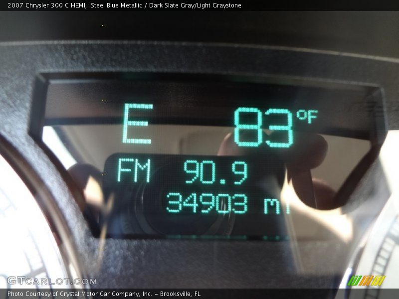 Steel Blue Metallic / Dark Slate Gray/Light Graystone 2007 Chrysler 300 C HEMI