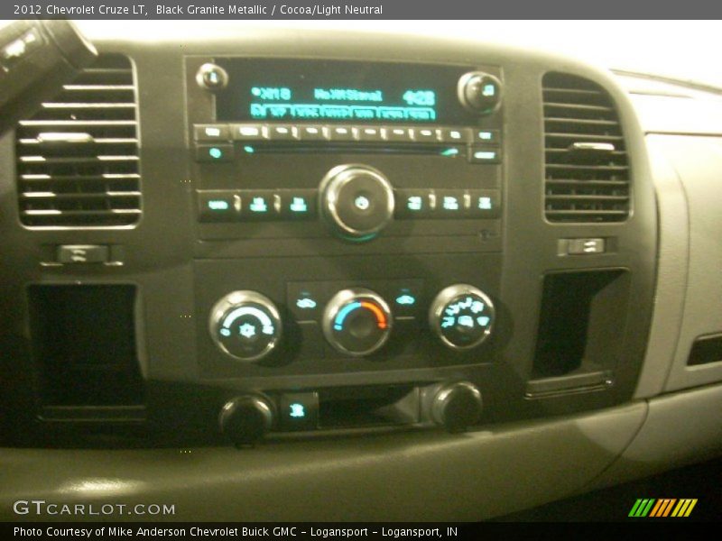 Black Granite Metallic / Cocoa/Light Neutral 2012 Chevrolet Cruze LT