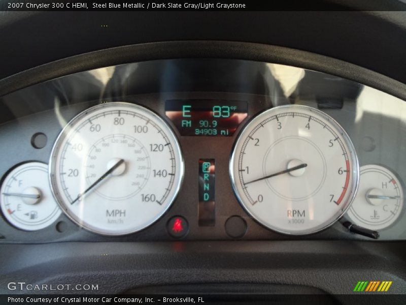 Steel Blue Metallic / Dark Slate Gray/Light Graystone 2007 Chrysler 300 C HEMI