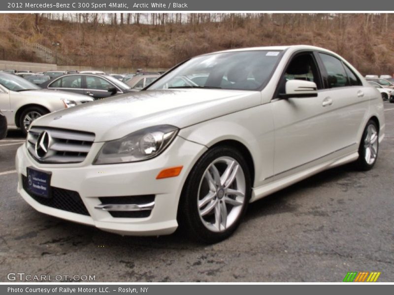 Arctic White / Black 2012 Mercedes-Benz C 300 Sport 4Matic