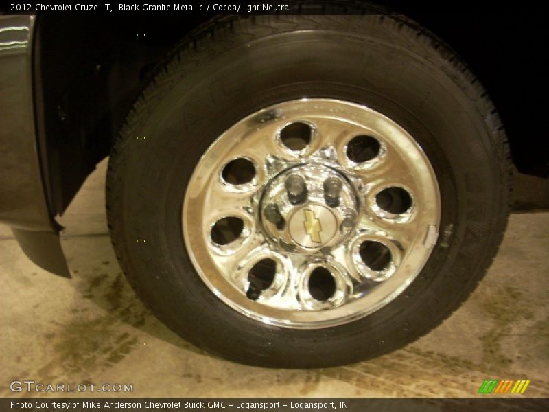 Black Granite Metallic / Cocoa/Light Neutral 2012 Chevrolet Cruze LT