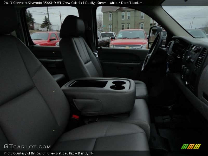 Summit White / Dark Titanium 2013 Chevrolet Silverado 3500HD WT Crew Cab 4x4 Dually