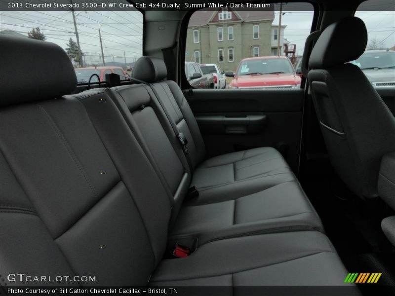 Summit White / Dark Titanium 2013 Chevrolet Silverado 3500HD WT Crew Cab 4x4 Dually