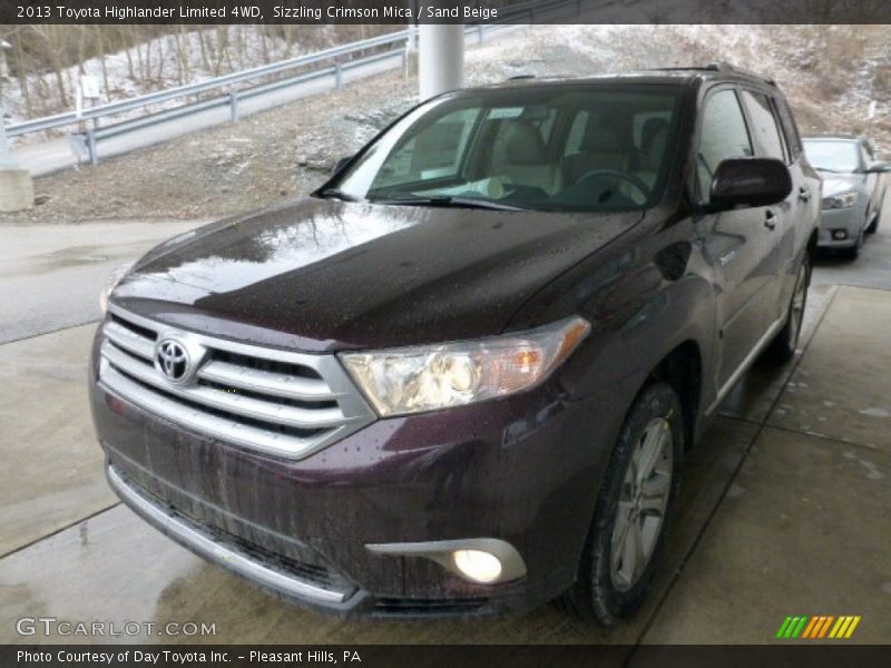 Sizzling Crimson Mica / Sand Beige 2013 Toyota Highlander Limited 4WD