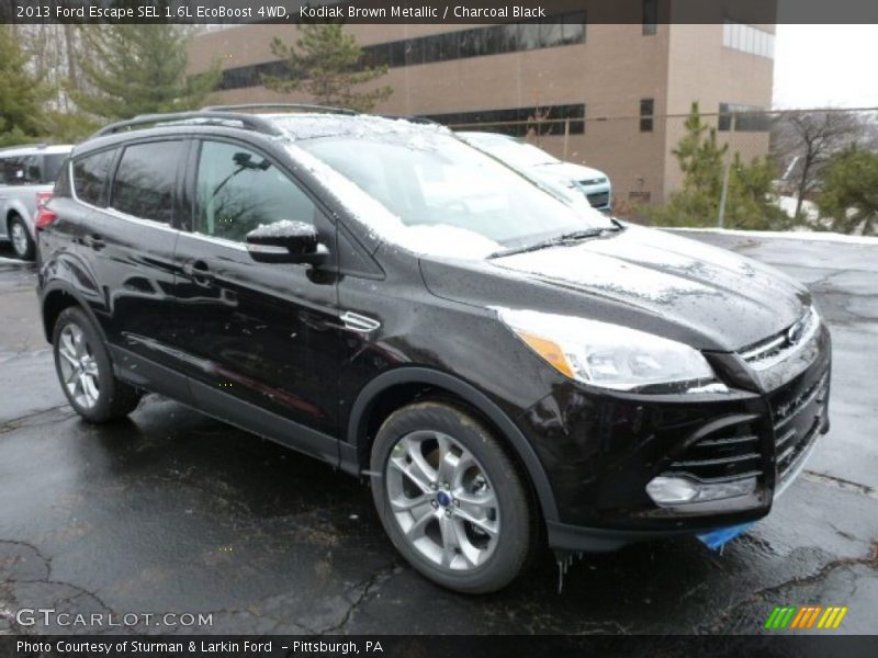 Kodiak Brown Metallic / Charcoal Black 2013 Ford Escape SEL 1.6L EcoBoost 4WD