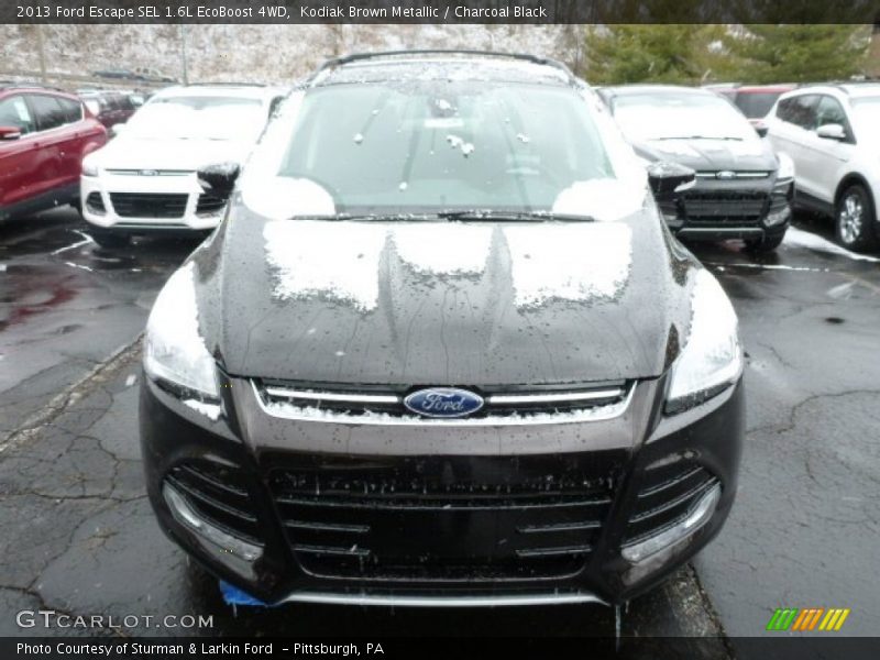 Kodiak Brown Metallic / Charcoal Black 2013 Ford Escape SEL 1.6L EcoBoost 4WD