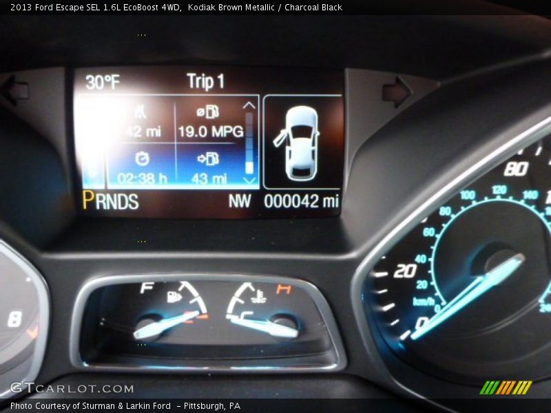 Kodiak Brown Metallic / Charcoal Black 2013 Ford Escape SEL 1.6L EcoBoost 4WD