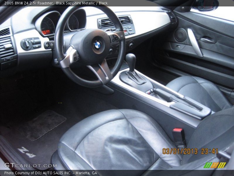 Black Interior - 2005 Z4 2.5i Roadster 