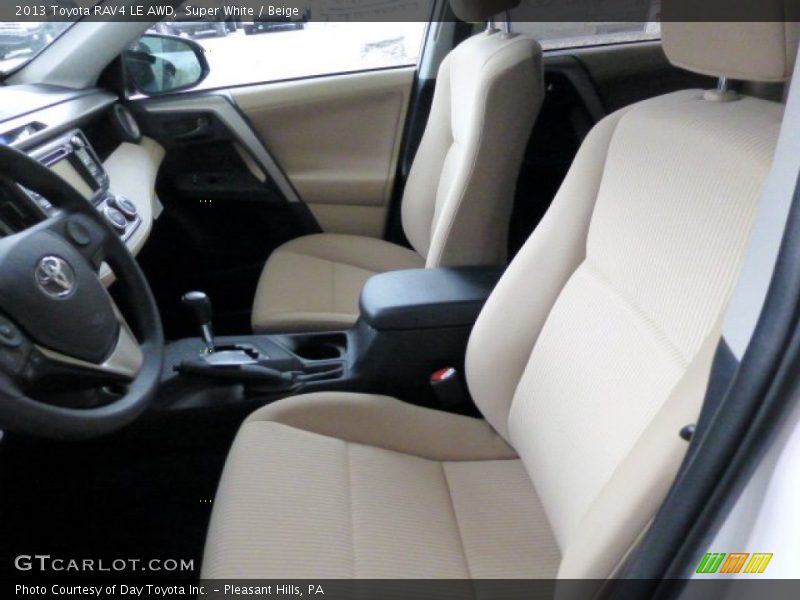 Super White / Beige 2013 Toyota RAV4 LE AWD