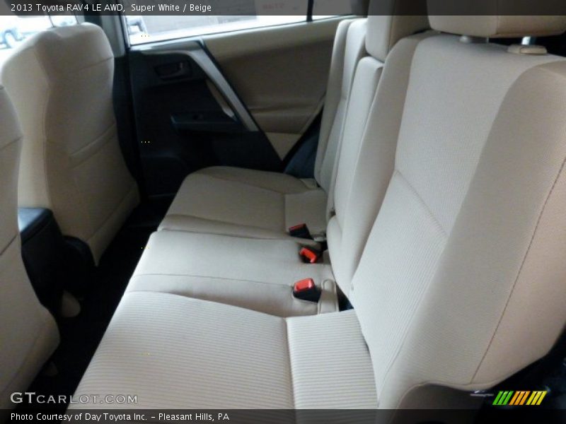 Super White / Beige 2013 Toyota RAV4 LE AWD