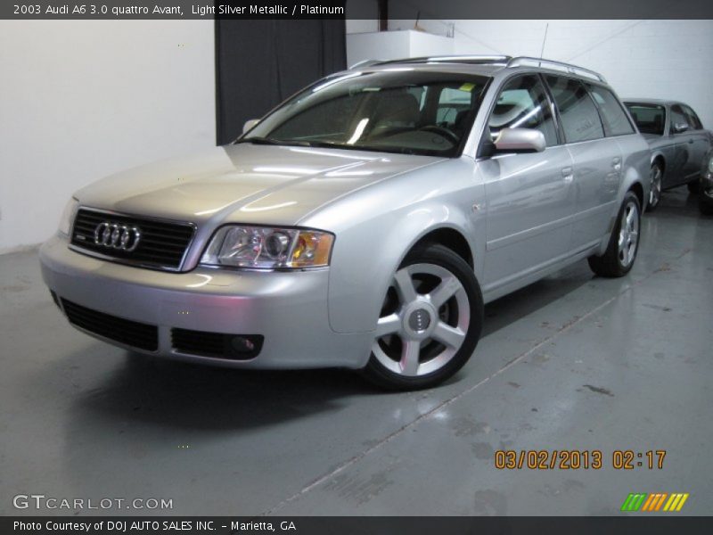 Light Silver Metallic / Platinum 2003 Audi A6 3.0 quattro Avant