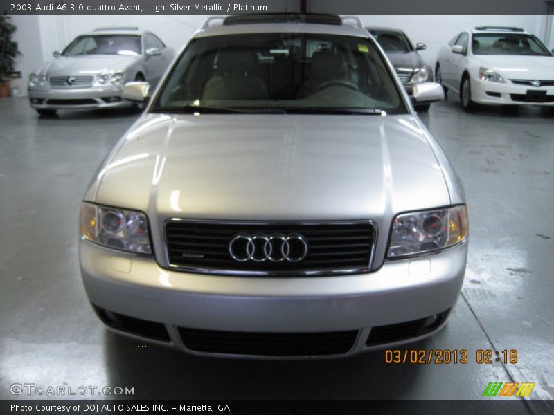 Light Silver Metallic / Platinum 2003 Audi A6 3.0 quattro Avant