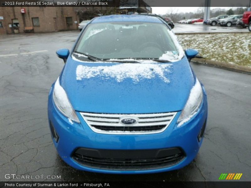 Blue Candy / Charcoal Black 2013 Ford Fiesta SE Sedan