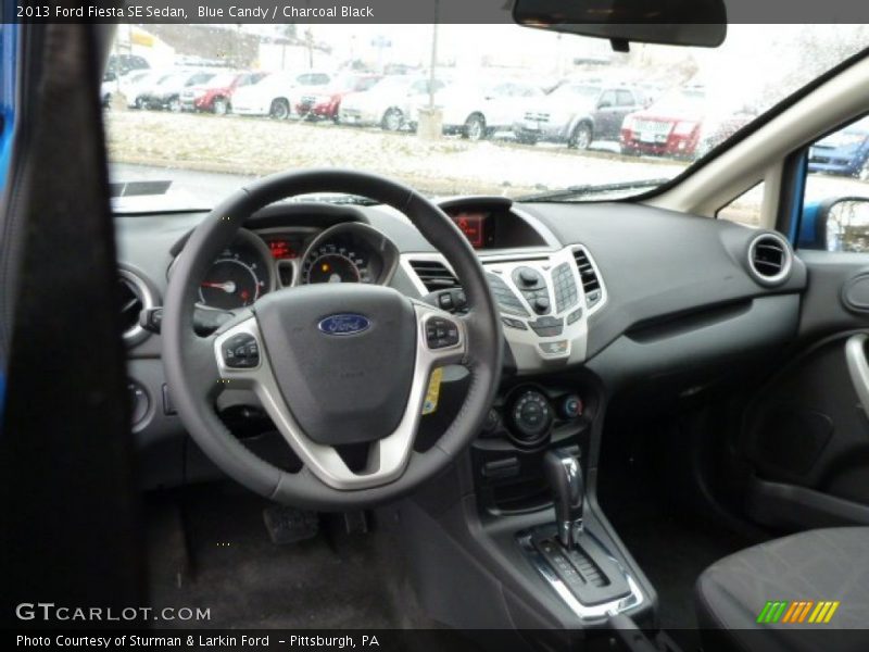 Blue Candy / Charcoal Black 2013 Ford Fiesta SE Sedan