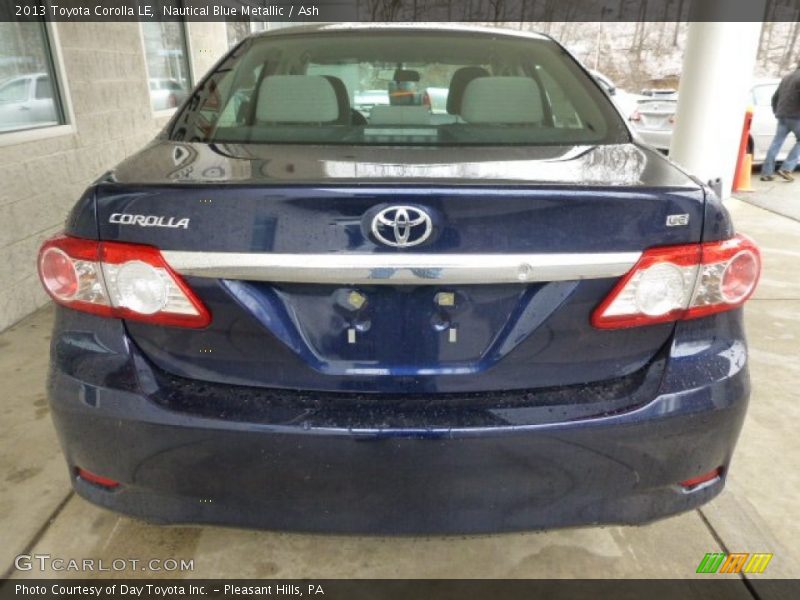 Nautical Blue Metallic / Ash 2013 Toyota Corolla LE