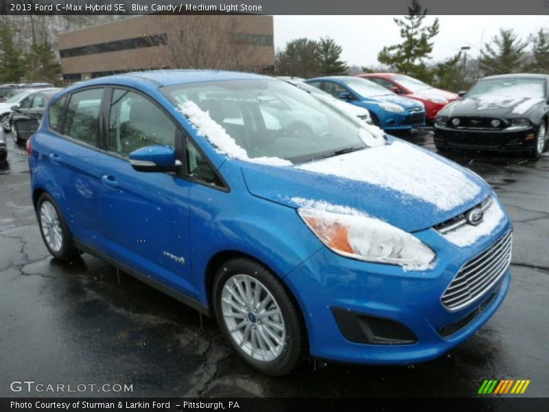 Blue Candy / Medium Light Stone 2013 Ford C-Max Hybrid SE