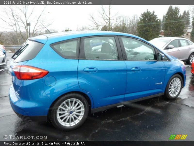 Blue Candy / Medium Light Stone 2013 Ford C-Max Hybrid SE