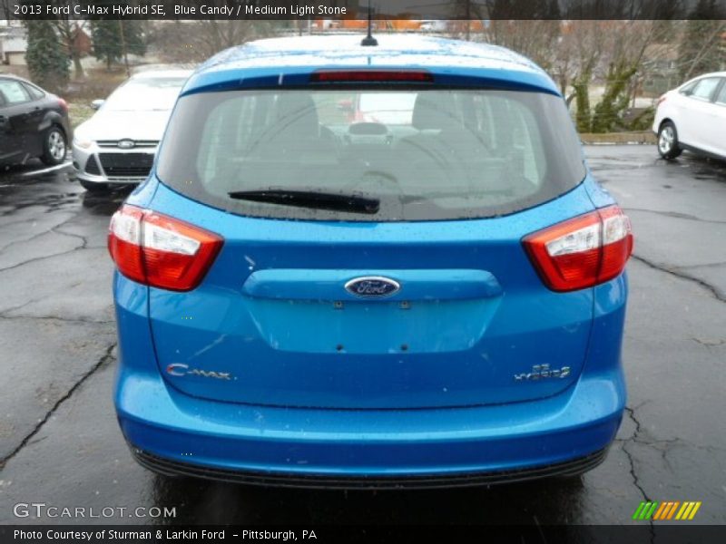 Blue Candy / Medium Light Stone 2013 Ford C-Max Hybrid SE