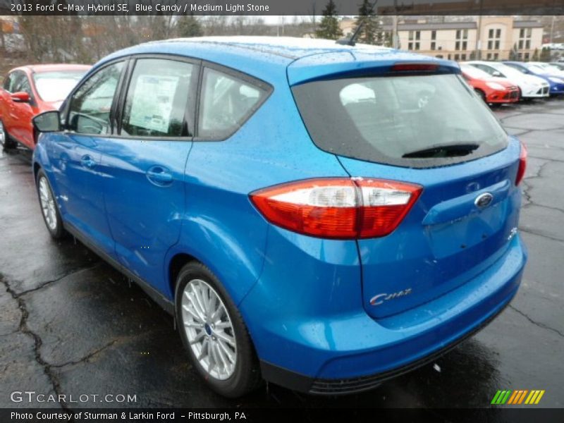 Blue Candy / Medium Light Stone 2013 Ford C-Max Hybrid SE