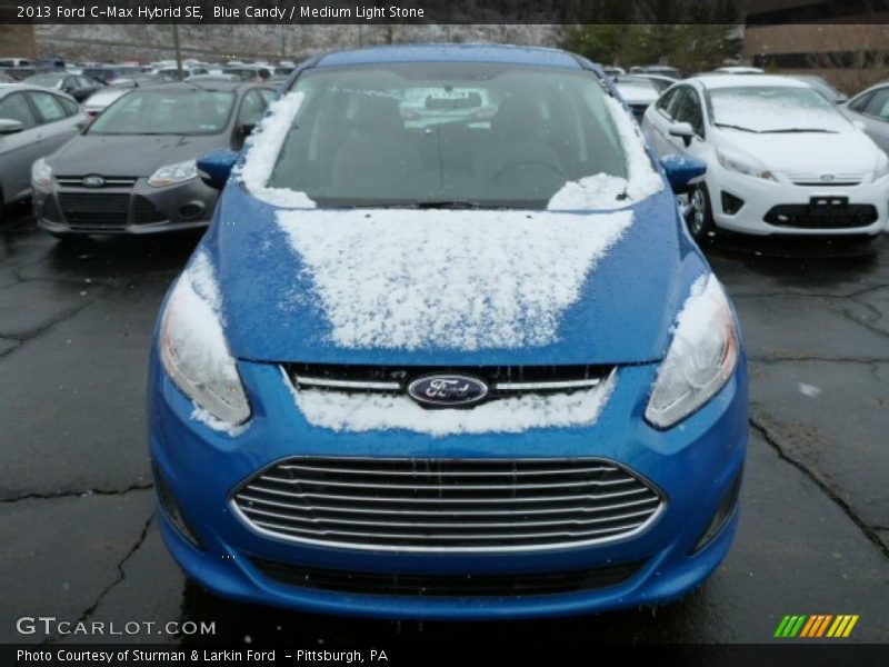 Blue Candy / Medium Light Stone 2013 Ford C-Max Hybrid SE