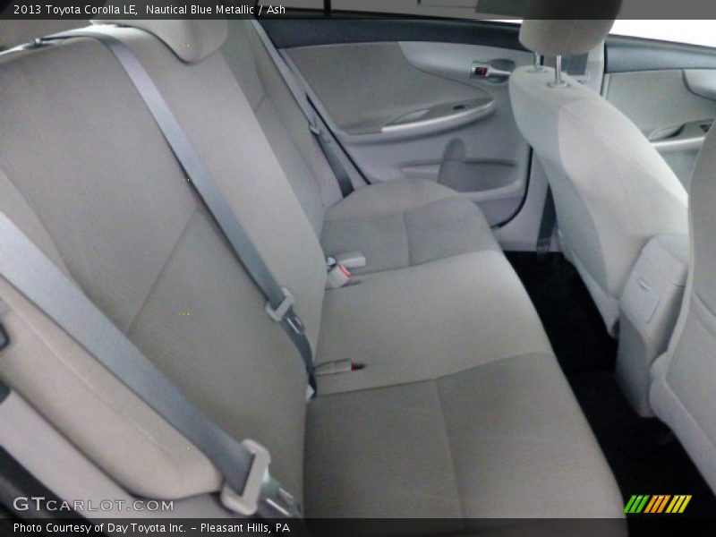 Rear Seat of 2013 Corolla LE