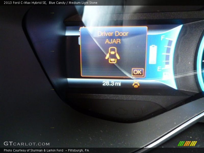 Blue Candy / Medium Light Stone 2013 Ford C-Max Hybrid SE