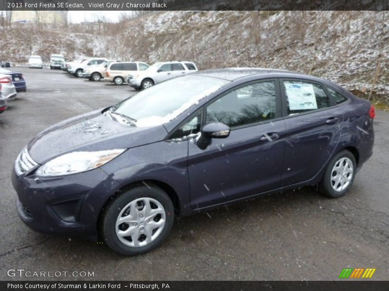 Violet Gray / Charcoal Black 2013 Ford Fiesta SE Sedan