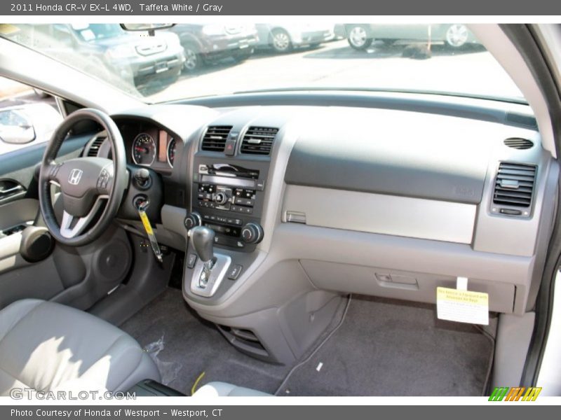 Taffeta White / Gray 2011 Honda CR-V EX-L 4WD