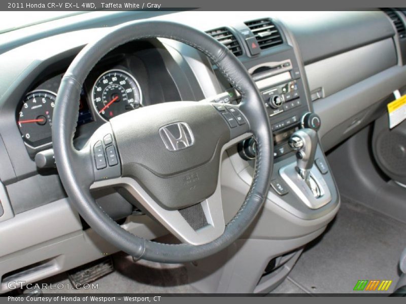 Taffeta White / Gray 2011 Honda CR-V EX-L 4WD