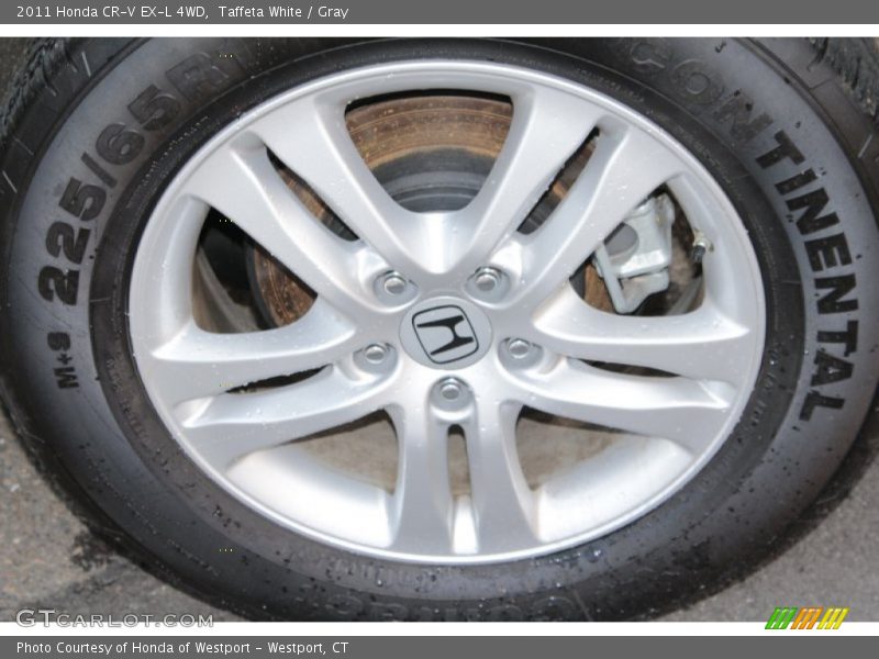 Taffeta White / Gray 2011 Honda CR-V EX-L 4WD