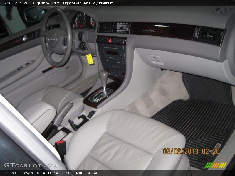 Light Silver Metallic / Platinum 2003 Audi A6 3.0 quattro Avant