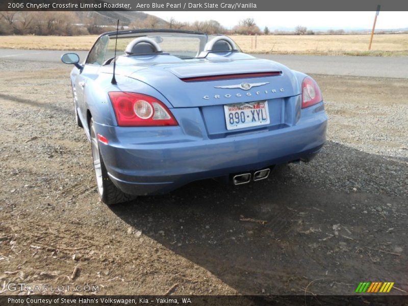 Aero Blue Pearl / Dark Slate Gray/Vanilla 2006 Chrysler Crossfire Limited Roadster