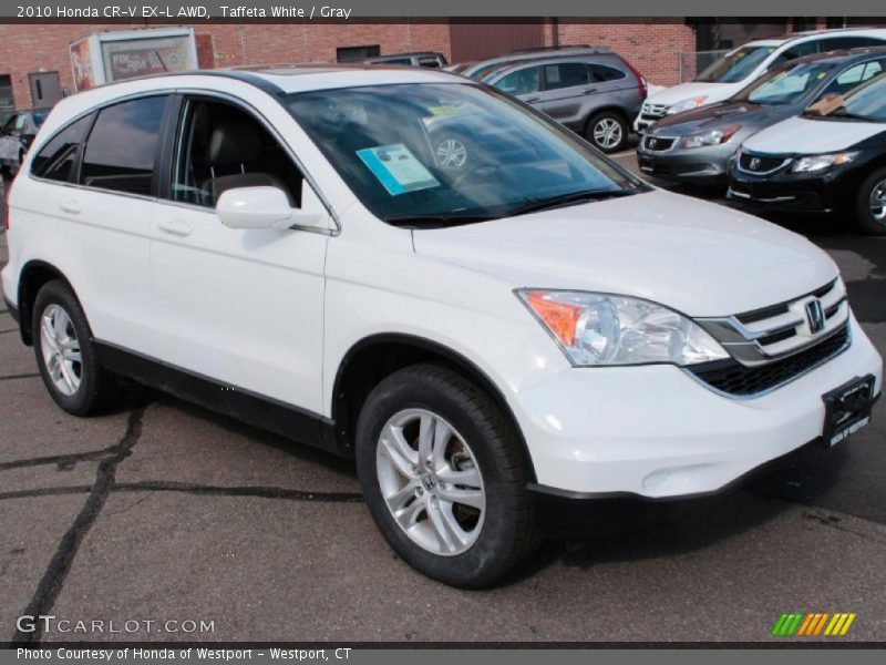 Taffeta White / Gray 2010 Honda CR-V EX-L AWD