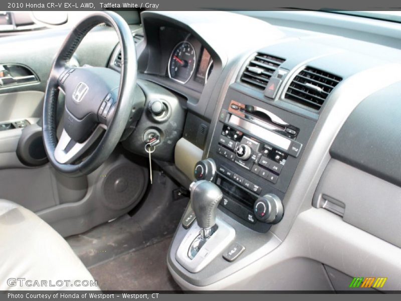 Taffeta White / Gray 2010 Honda CR-V EX-L AWD