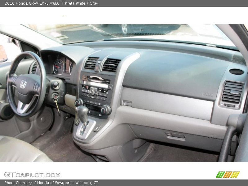 Taffeta White / Gray 2010 Honda CR-V EX-L AWD