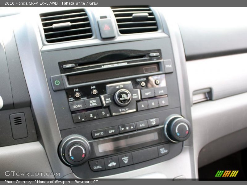 Taffeta White / Gray 2010 Honda CR-V EX-L AWD