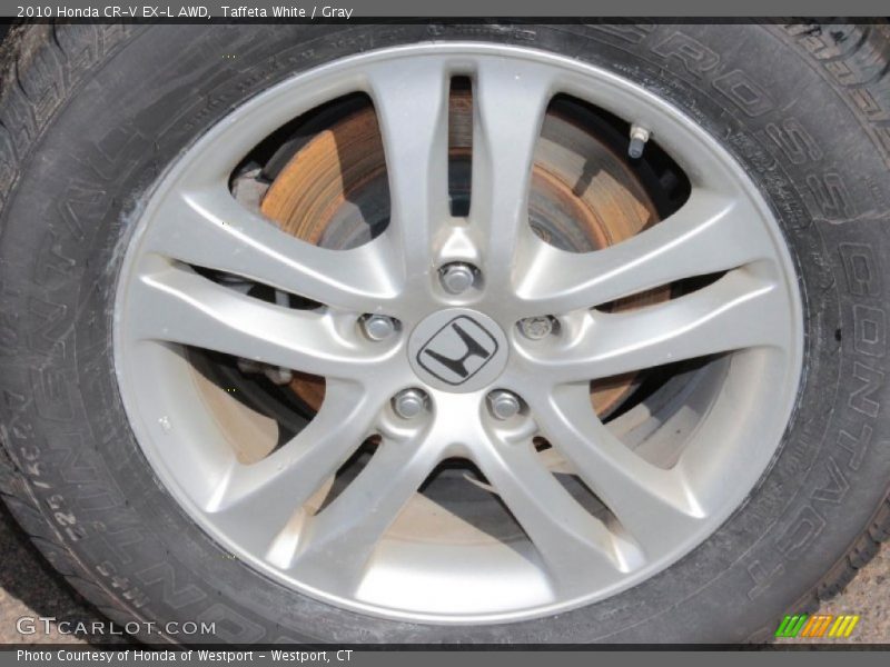 Taffeta White / Gray 2010 Honda CR-V EX-L AWD