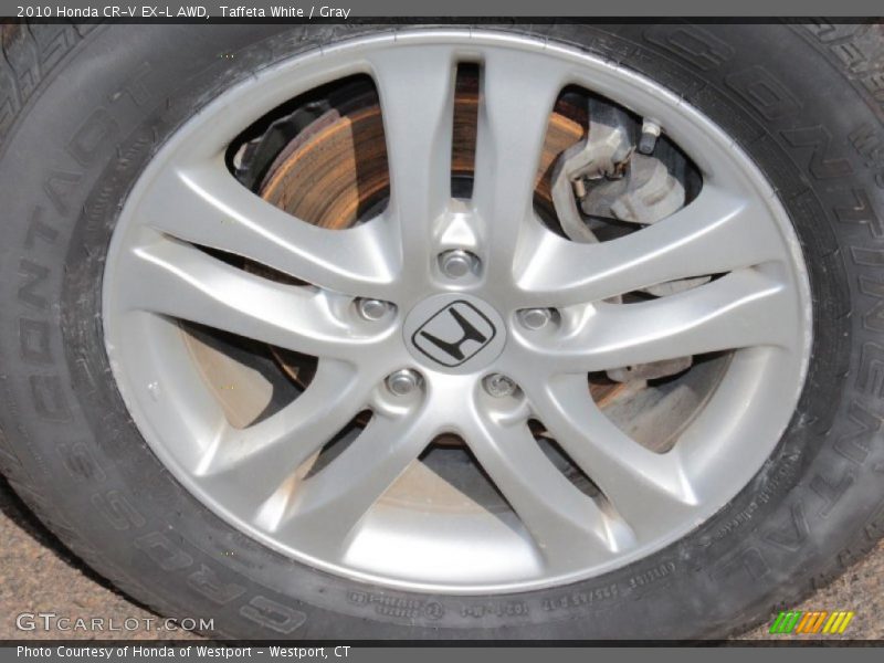 Taffeta White / Gray 2010 Honda CR-V EX-L AWD