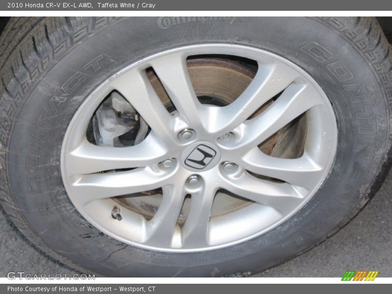 Taffeta White / Gray 2010 Honda CR-V EX-L AWD