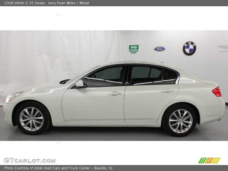 Ivory Pearl White / Wheat 2008 Infiniti G 35 Sedan