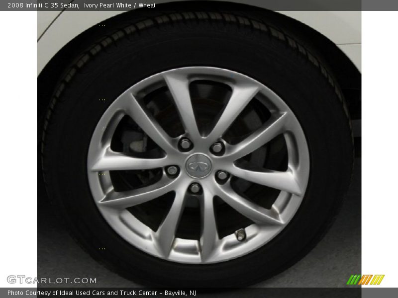 Ivory Pearl White / Wheat 2008 Infiniti G 35 Sedan