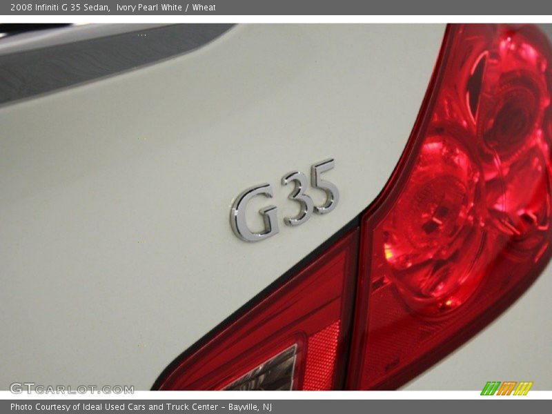Ivory Pearl White / Wheat 2008 Infiniti G 35 Sedan