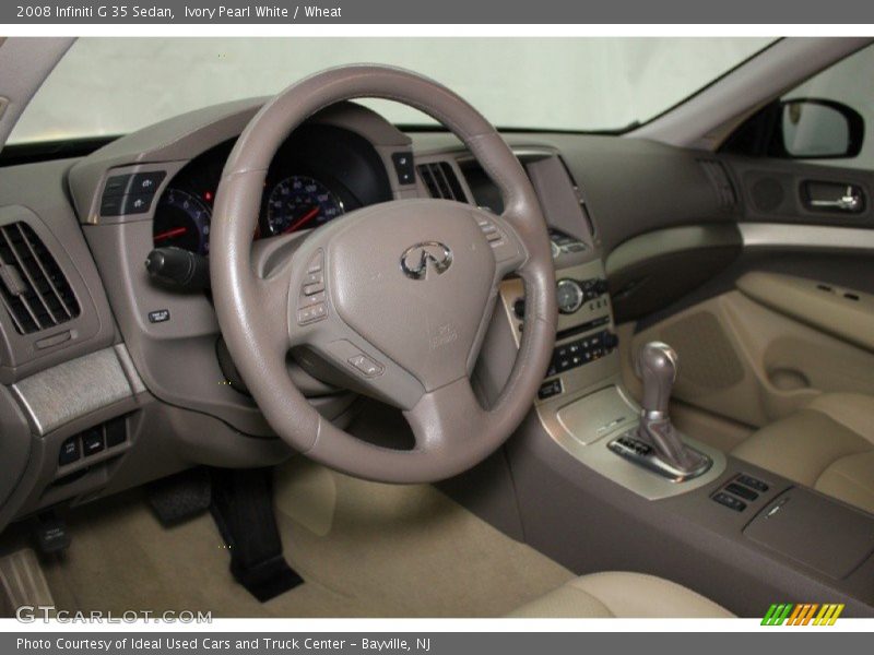 Ivory Pearl White / Wheat 2008 Infiniti G 35 Sedan