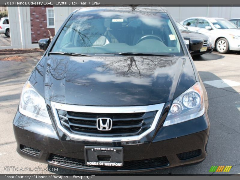 Crystal Black Pearl / Gray 2010 Honda Odyssey EX-L