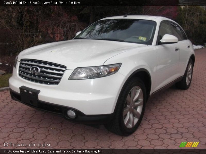 Ivory Pearl White / Willow 2003 Infiniti FX 45 AWD