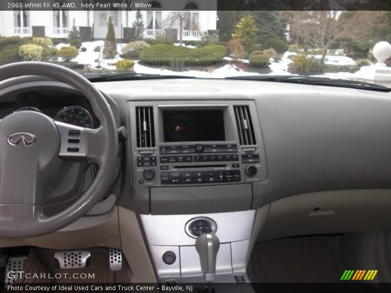 Ivory Pearl White / Willow 2003 Infiniti FX 45 AWD