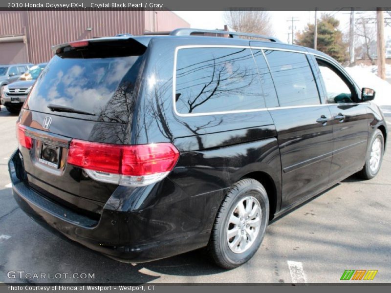 Crystal Black Pearl / Gray 2010 Honda Odyssey EX-L