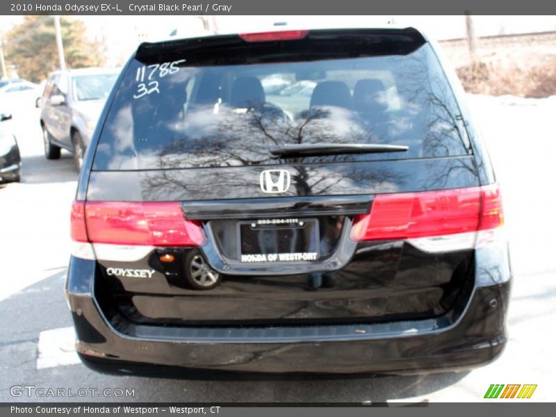 Crystal Black Pearl / Gray 2010 Honda Odyssey EX-L